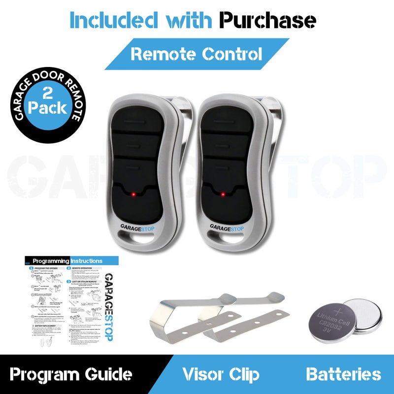 GARAGE STOP 2X for Genie Intellicode Garage Door Remote, G3T-BX G3T-R 3-Button Genie Garage Door Opener Remote Replacement, Auto-Seek Dual Frequency (1997 to Present) - Image 4